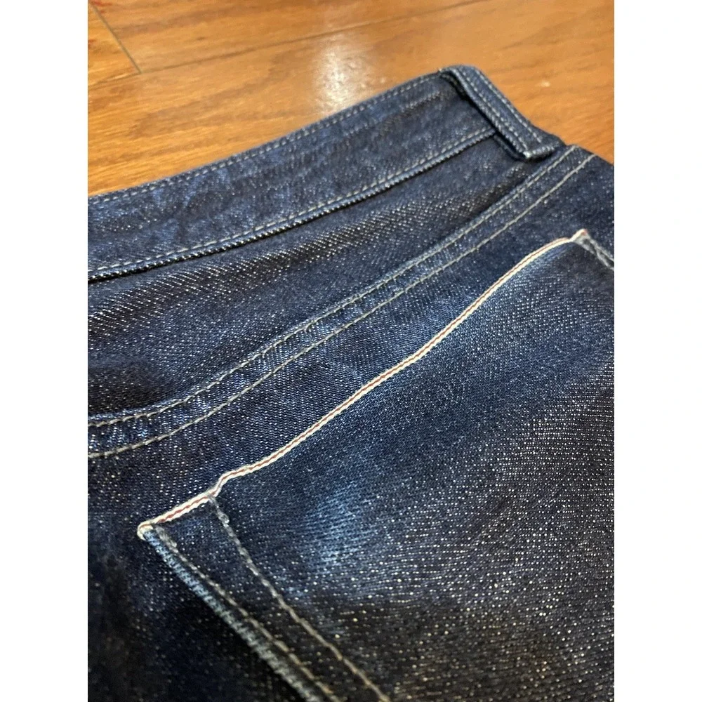 Banana Republic Jeans Men 31x30 Blue Slim Fit Premium Selvedge Red Line